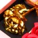Soap roses of colored shades and a gold rose, set