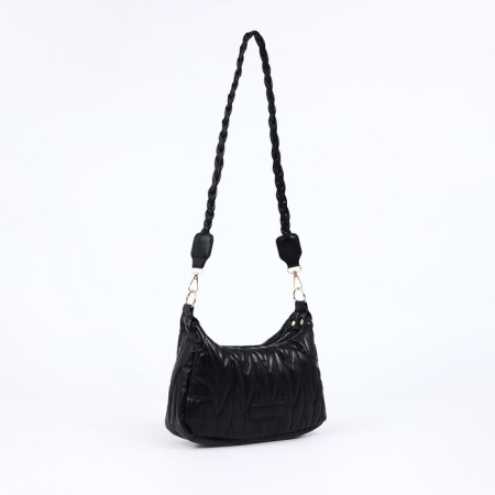 Bag Cross-Bodi with a zipper, black color-7