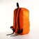 Youth backpack with lightning, external pocket, orange color