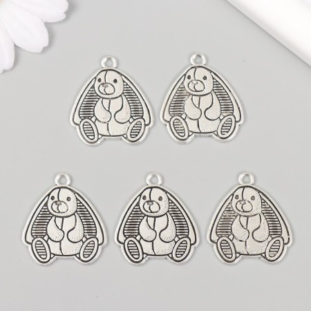 Decor Metal for creativity "Cute Bunny" 2.5x2.6 cm-2