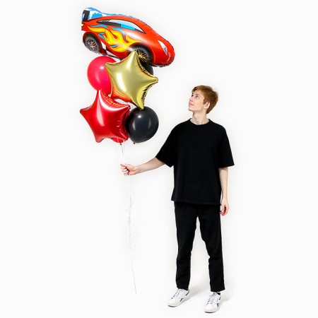 Set of balls "Racing", foil, latex, 7 pcs.-1