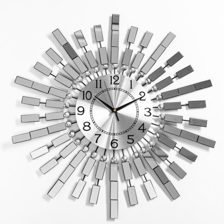 Watching clock, series: openwork, "mirror rays", smooth move, d-58 cm, dial 22 cm