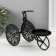 Summary metal on1 candle "Three -haired bicycle" d = 8 cm black 23x11.5x16 cm