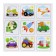 Memo 30 chips + puzzle 24 elements "Blue Tractor"