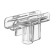 T-holder T-S for plastic frames, 5.5 × 2.5 × 3, the color is transparent