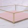 Organizer for storage "Pink RipPles", glass, 1 section, 24 × 24 × 6.5 cm, transparent/copper/pink color