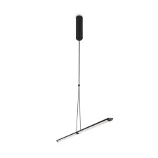 Suspension lamp Maytoni P096PL-L11BK, 1xLED, 17W, 88.6x4 cm, 880lm, black color black