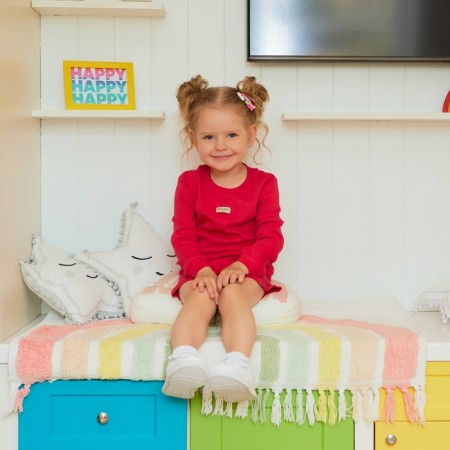 Kidsa (sweatshirt, shorts) minku, fuchsia, height 116 cm-6