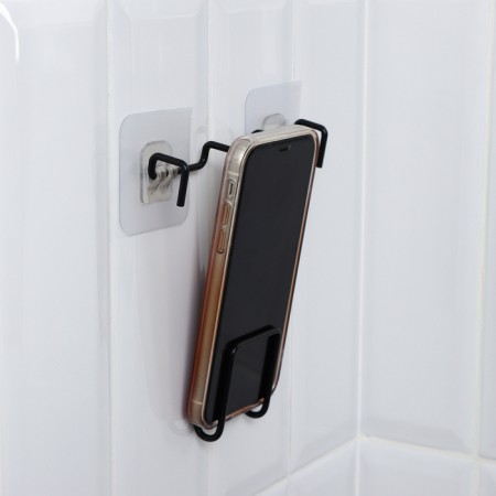 The holder is universal, 14 × 15 cm, the color is black-8