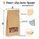 Zip-Lock package Craft with a flat bottom, a rectangular window, 10 x 20 cm