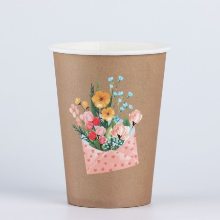 A glass for flowers "Flower message", 350 ml-1