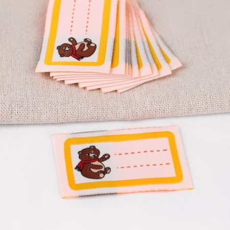 Patch "Bear", 5.5 × 3.2 cm, 10 pcs, yellow color-1