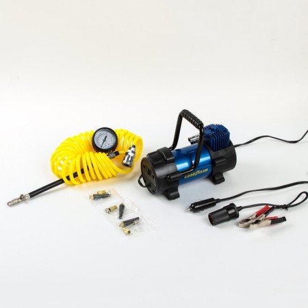 Car compressor Hoodyear Gy-40L, 40 l/min, with a removable handle, a removable twisted hose, with a bag-1