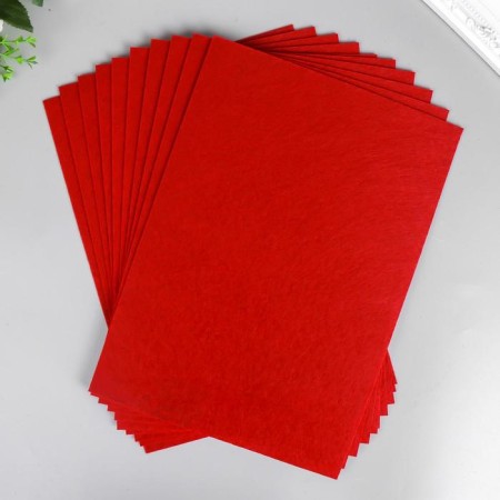 Soft felt 1 mm "burgundy" set of 10 sheets format A4-2