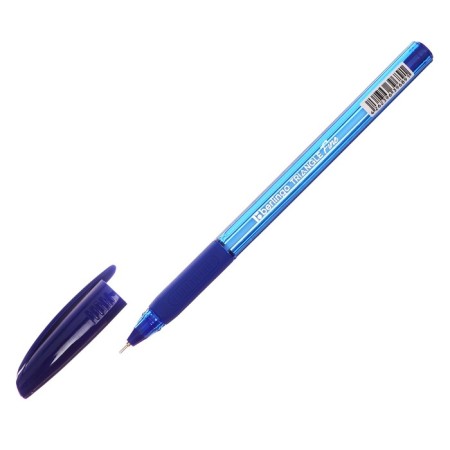 Ballpoint pen Berlingo "Tiangle Fine", 0.3 mm, flu, blue, trihedral-2