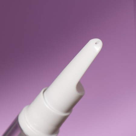 A bottle for storage, with a dispenser, 15 ml, white/transparent color-7