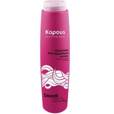 Kapous Smooth and Curly, 300 ml of curly hair shampoo