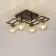 Ceiling chandelier Citilux "Breeze" CL106245, 58.5x33x23 cm, 4x60W, E14, brown color