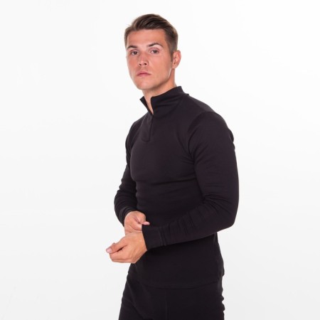 Male thermal underwear (jumper, pants), black color, size 46-3