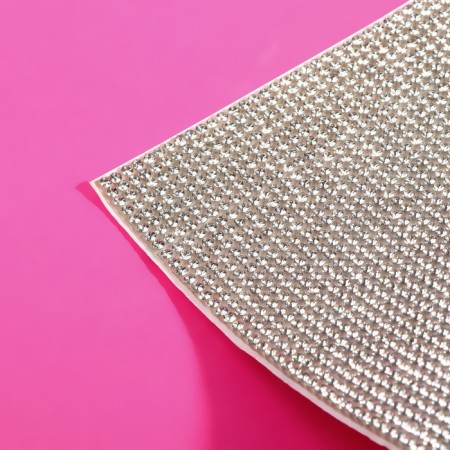 Rhinestones self -adhesive on the sheet, d = 2 mm, 40 × 24 cm, silver color-2