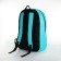 Youth backpack with lightning, external pocket, blue color