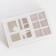 Box for 9 sweets cutting down, "bow", white 13.7 x 13.7 x 3.8 cm