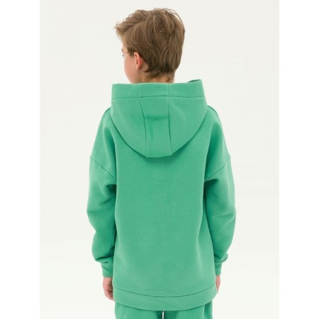 Children's sweatshirt, height 134 cm, green color-3