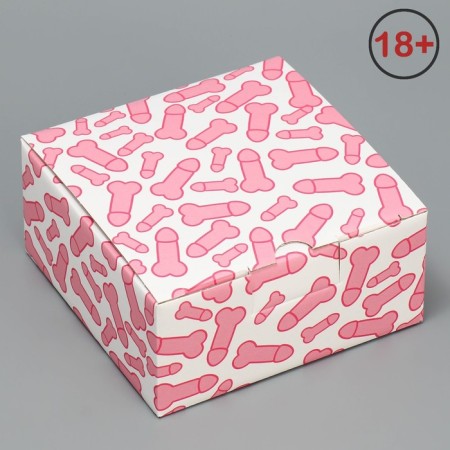Box Gift team, packaging, Pattern, 15 x 15 x 7 cm