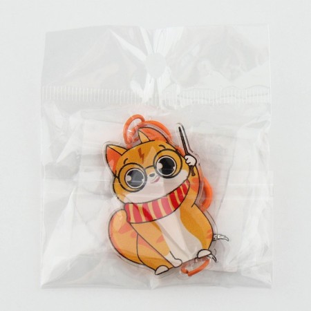 Key keychain children's "Magic Cat", 3.5 x 10 cm-5