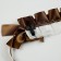 Lolita carnival bandage, brown color with white lace