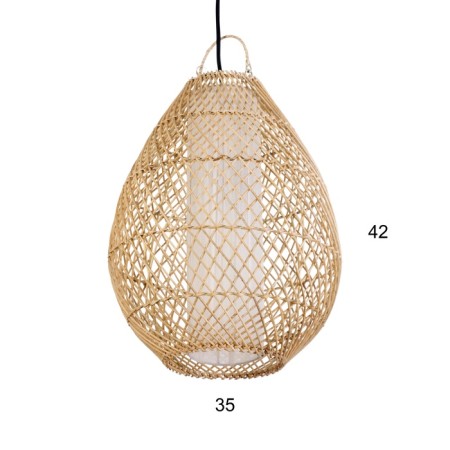 Lamp ceiling from the rattan "Volume" 1x120W, E27, 30x30x40 cm-1
