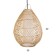 Lamp ceiling from the rattan "Volume" 1x120W, E27, 30x30x40 cm