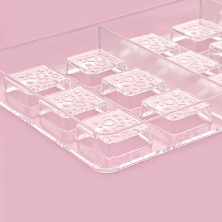 Konfinetta chocolate form "porous chocolate", 33 × 16.5 × 2.5 cm, 18 cells, cell 3 × 3 × 1 cm-4