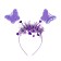 Carnival set "Butterfly", 3 objects: wings, rim, rod, purple color
