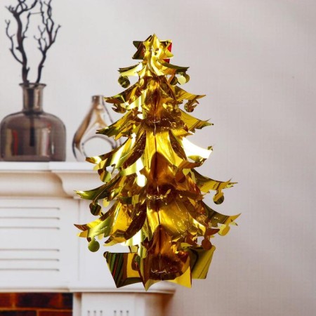 Foil ball "Christmas tree with balls" 23.5x34 cm, mix-1