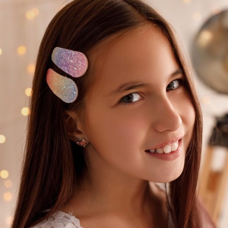 Hair hairpins "Unicorn", 2 pcs, 6.5 x 11 cm-5
