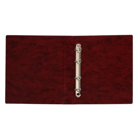 Album for coins on rings, Optima format 230 x 265 mm Calligrata "Map", includes up to 20 sheets, covering artificial leather, brown-3