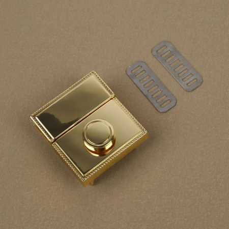 Bag -4.7 cm fastener, 4.3 × 4.7 cm, gold-2