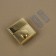 Bag -4.7 cm fastener, 4.3 × 4.7 cm, gold