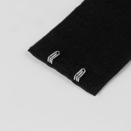 Furfish-extensor for the bra, 3 rows 2 hooks, 3.2 × 5 cm, black color-2