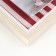 Photo frame plastic, textiles on 4 photos "Sweet house in red striped" with clothespins 40x35 cm