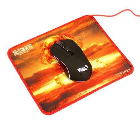 Game set of Qumo Wartime K51/M67 3 in 1, keyboard+mouse+carpet, 3200 dpi-7