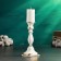 Tappert candlestick 21x10x10cm, white with gilding