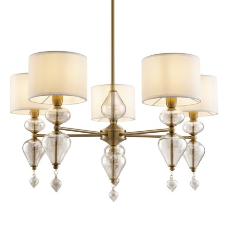 Freya FR5369CL-05BS RAise, 720x720x830 mm ceiling lamp, E14, 5x40W, brass color-4