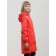 Raincoat for girls, height 134 cm, red color
