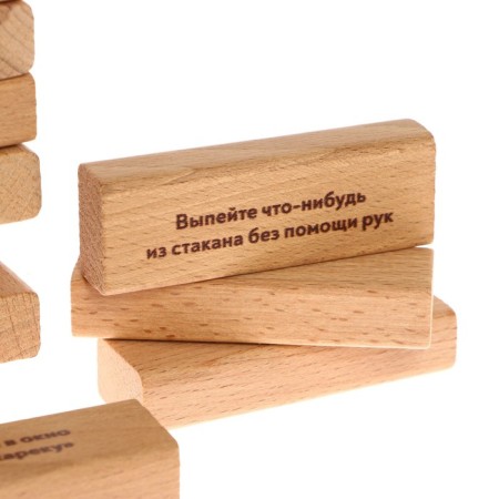 Jenge's board game with a fantamy "Bashnyas Fantami" 54 elements-6