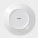 Porcelain dessert shade "Rose", d = 20.3 cm, white color