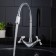 Kitchen mixer RMS SL92W-279F, two-wound, high spout, chrome/white