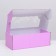 Self -charged box, with a window, lilac, 16 x 35 x 12 cm mix