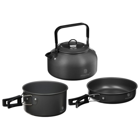 Set of tourist dishes Maclay: kettle, pan, pan, 3 cups, scoop, spatula, sponge-15